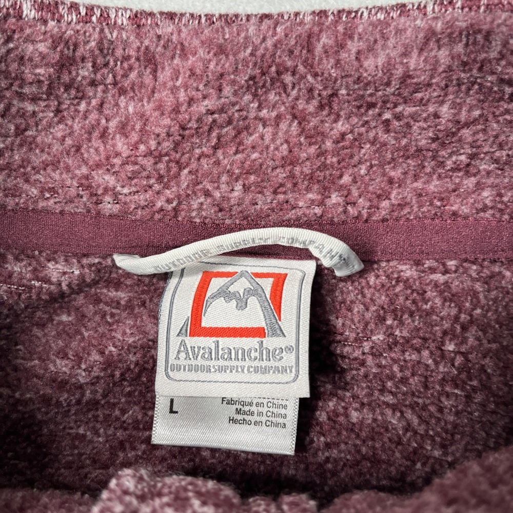 Avalanche Women's Knit 1/4 Zip Sweater Mock Neck Warm Pockets Size Large - Picture 9 of 16